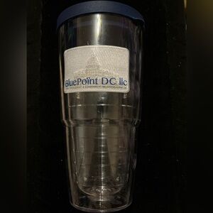 Tervis Made in USA Double Walled Clear Colorful Tabletop Insulated Tumbler LOGO